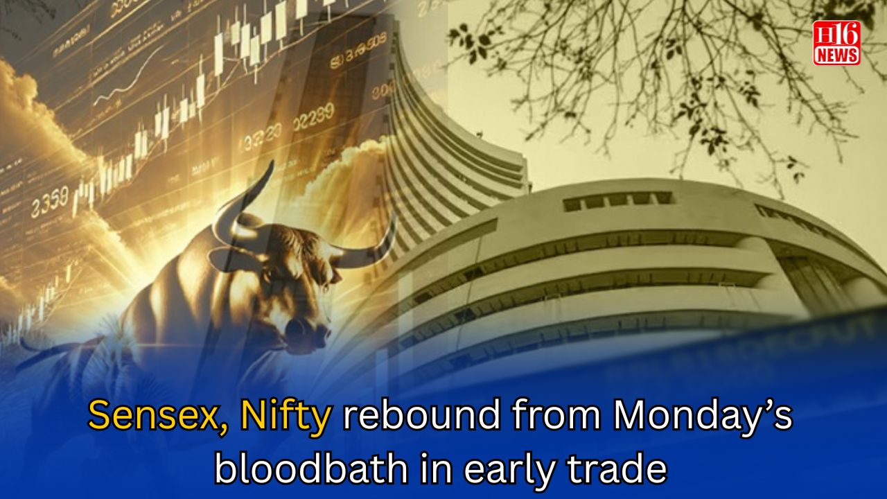 Sensex, Nifty rebound from Monday’s bloodbath in early trade